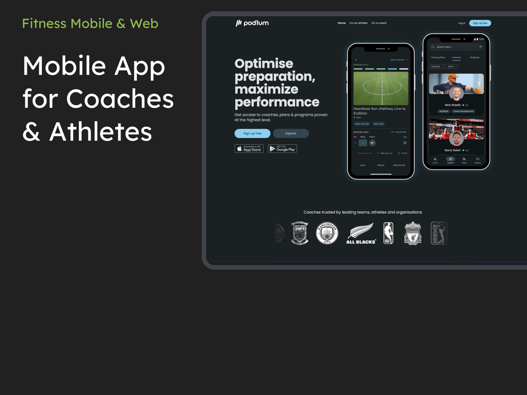 Fitness Mobile & Web App